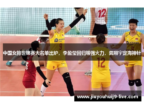 中国女排世锦赛大名单出炉，李盈莹回归增强火力，龚翔宇定海神针